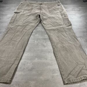 Vintage Dickies Carpenter Cargo Pants Mens 41x30 Green Brown Work Carpenter Fade